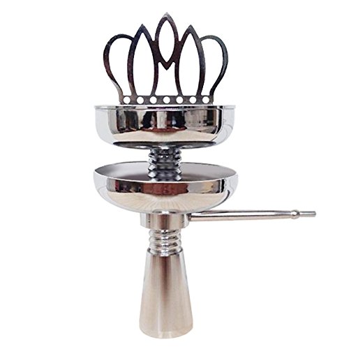 0636173708988 - KING HOOKAH HEAD / HEAT MANAGEMENT SYSTEM STAINLESS STEEL