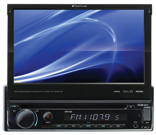 0636210104919 - PLANET AUDIO PI9760 IN-DASH SINGLE-DIN 7-INCH TOUCHSCREEN DVD/CD/SD/MP4/MP3 PLAYER RECEIVER WITH REMOTE