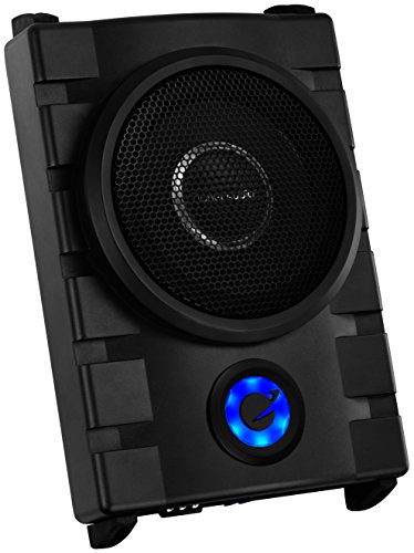 0636210105473 - PLANET AUDIO P8.2UAW - LOW PROFILE, 800 WATT AMPLIFIED 8 SUBWOOFER, 2 CH - 200 W X 2 AMP FOR SYSTEM UPGRADE