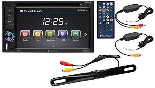 0636210106074 - PLANET AUDIO P9628BWRC 6.2 DOUBLE-DIN IN-DASH DVD RECEIVER WITH BLUETOOTH &
