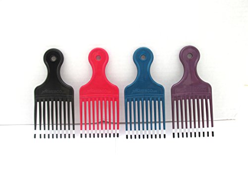 0636227096481 - MEBCO DOUBLE DIPPED PIK SMALL ML200 BLACK 4 PIECES, BRUSH, COMB, PICK, PIK, DETANGLER, FOR ALL HAIR TYPES, SHORT AND LONG HAIR, ADULTS AND KIDS, BOYS AND GIRLS, STYLING COMB, COARSE HAIR, SALON,
