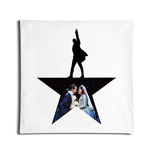 6362317112468 - FUNNY MUSICALS HAMILTON LOVE PILLOW COVERS WHITE 18X18 INCH