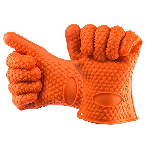 0636276923950 - HEAT RESISTANT SILICONE BBQ & KITCHEN COOKING GLOVES * HEAT RESISTANT UP TO 425 F (APPROX. 218 DEGREES C) * DISHWASHER SAFE, FDA APPROVED AND BPA FREE * PERFECT REPLACEMENT FOR OVEN MITTS *