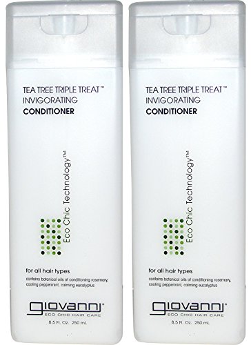 0636431704684 - GIOVANNI INVIGORATING CONDITIONER ORGANIC TEA TREE TRIPLE THREAT WITH ALOE VERA, LAVENDER, ROSEMARY AND SAGE, FOR ALL HAIR TYPES, 8.5 FL. OZ.