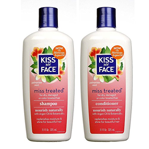 0636431705902 - KISS MY FACE ALL NATURAL ORGANIC MISS TREATED SHAMPOO AND CONDITIONER FOR ALL HAIR TYPES, 11 FL. OZ. EACH