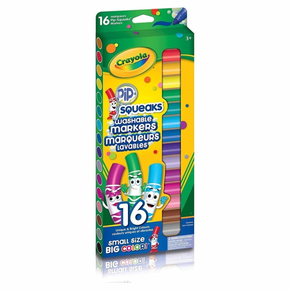 0006365223160 - CRAYOLA 30363945 16 PIP-SQUEAKS BROAD LINE WASHABLE MARKERS