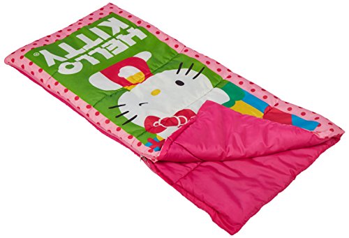 0636533109424 - HELLO KITTY YOUTH SLEEPING BAG WITH 2.0-POUND FILL, 28 X 56-INCH