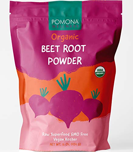 0636601398361 - POMONA WELLNESS - ORGANIC SUPER BEET ROOT POWDER, 1 LBS (16OZ) RAW & NON-GMO, NITRIC OXIDE BOOSTER, BEET PRE-WORKOUT POWDER, NATURAL NITRATES FOR ENERGY & IMMUNE SYSTEM, WATER SOLUBLE SUPERFOOD