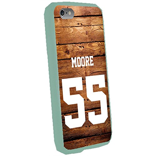 6366525521302 - MATT MOORE - TAMPA BAY RAYS BASEBALL WOOD BACKGROUND JERSEY CASE COVER FOR APPLE IPHONE 5C ( LIGHT GREEN )