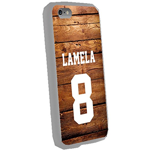 6366525752447 - ERIK LAMELA - AS ROMA SOCCER WOOD BACKGROUND JERSEY CASE COVER FOR APPLE IPHONE 5 5S ( WHITE )