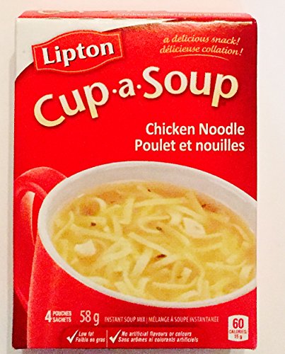 0636655378227 - KNORR LIPTON CUP-A-SOUP CHICKEN NOODLE INSTANT SOUP MIX 4 COUNT PACK OF 6