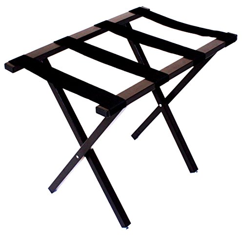 0636655965700 - WHOLESALE HOTEL PRODUCTS WOODEN LUGGAGE RACK, BROWN FINISH