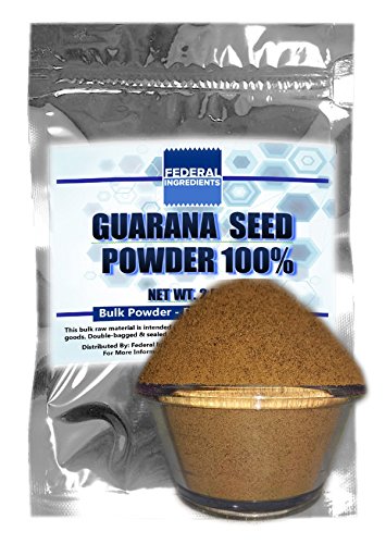 0636790794265 - GUARANA SEED POWDER 100% - 2.5 OUNCES (70 GRAMS) LAB GRADE SAMPLE - MADE IN THE USA BY FEDERAL INGREDIENTS IN BUFFALO, NY