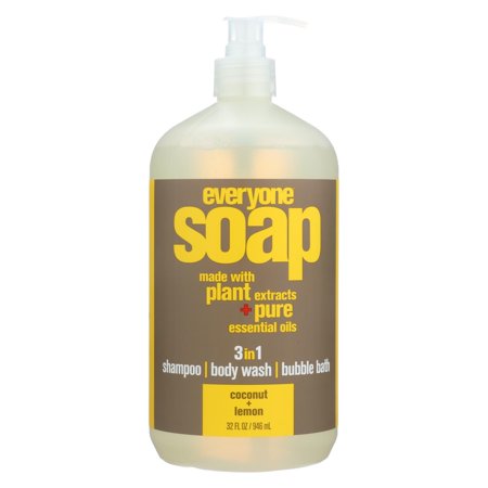 0636874121482 - EO PRODUCTS EO 3 IN 1 SOAP SHOWER GEL BUBBLE BATH SHAMPOO COCONUT LEMON