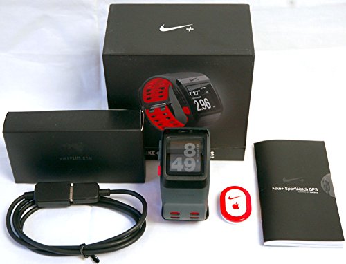 0636926060349 - NIKE+ SPORTWATCH GPS POWERED BY TOMTOM BLACK AND RED
