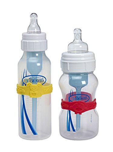 0636941095289 - DR. BROWN'S MYBANDS LABEL MY BANDS, IDENTIFY BOTTLES & CUPS, EASY BABY GRIP (RED & YELLOW)