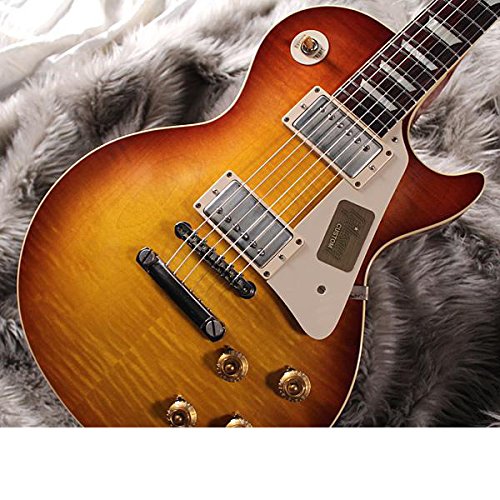 0636947253317 - FREE SHIPPING GIBSON CUSTOM SHOP HISTORIC COLLECTION 1958 LES PAUL STANDARD LIGHTLY FIGURED VOS HAND SELECTED SLOW ICED TEA FADE