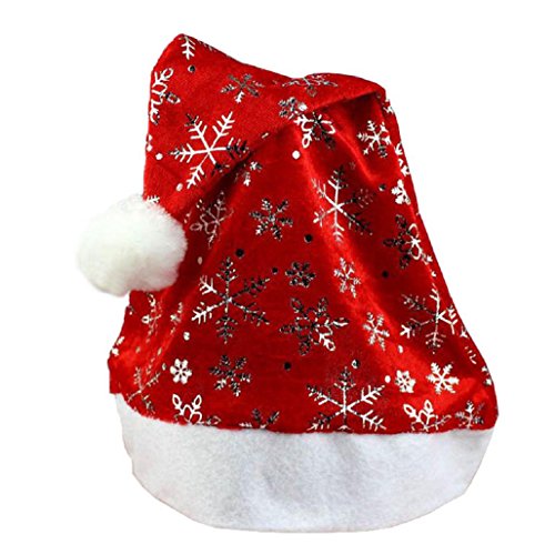 0637028584023 - KINGHARD® NEW CHRISTMAS HOLIDAY XMAS CAP FOR SANTA CLAUS GIFTS (SILVER)