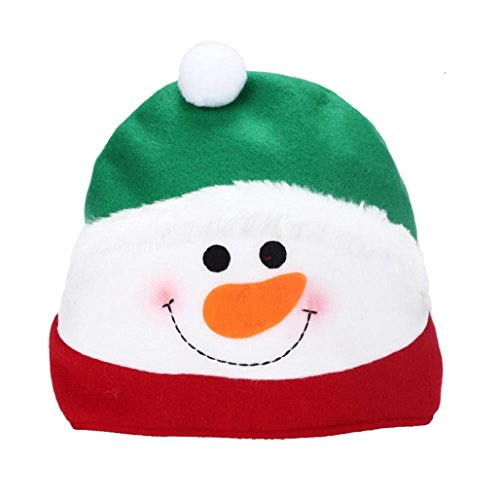 0637028584184 - KINGHARD® CHRISTMAS SNOWMAN HAT COZY SOFT WARM SANTA HEADGEAR