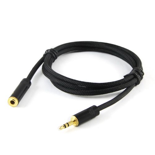 0637077111089 - ZY HIFI CABLE MONSTER 3.5MM MALE TO FEMALE HEADPHONE EXTENSION CABLE & PLUG ZY-012 2M