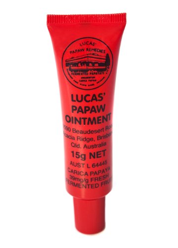 0637122654578 - LUCAS PAPAW OINTMENT 15G (WITH LIP APPLICATOR) | BEST PAW PAW CREAM FOR CHAPPED LIPS, MINOR BURNS, SUNBURN, CUTS, INSECT BITES AND DIAPER RASH