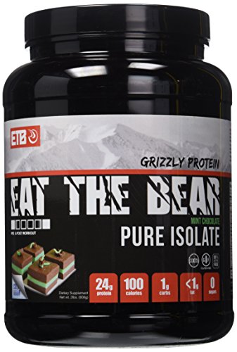 0637262796961 - ETB EAT THE BEAR GRIZZLY PROTEIN PURE ISOLATE, MINT CHOCOLATE, 2 POUND