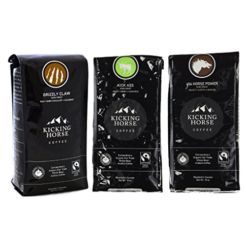 0637307609683 - KICKING HORSE COFFEE WHOLE BEAN VARIETY PACK (PACK OF 3 FLAVORS)