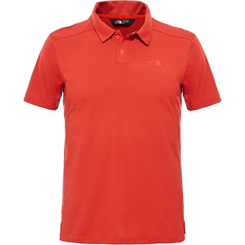 0637439019190 - NORTH FACE RADIAL POLO SHIRT SMALL POMPEIAN RED
