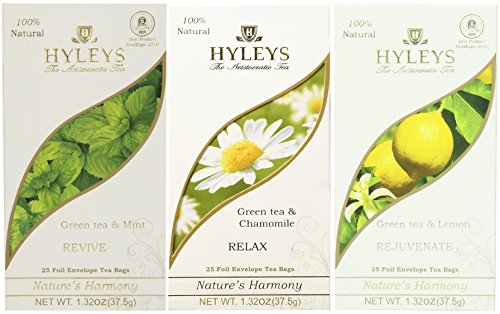 0637459562430 - HYLEYS - REVIVE, RELAX AND REJUVENATE TEA - 3 PACK
