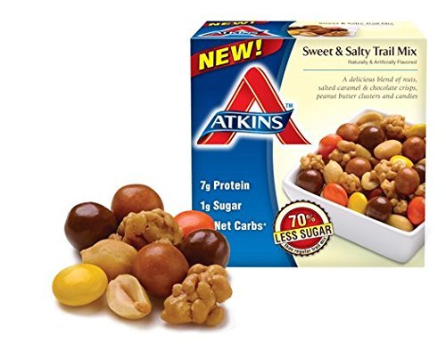 0637480004046 - ATKINS SWEET & SALTY TRAIL MIX, 1 PACK OF 5 LITTLE PACKS (PACK OF 2)