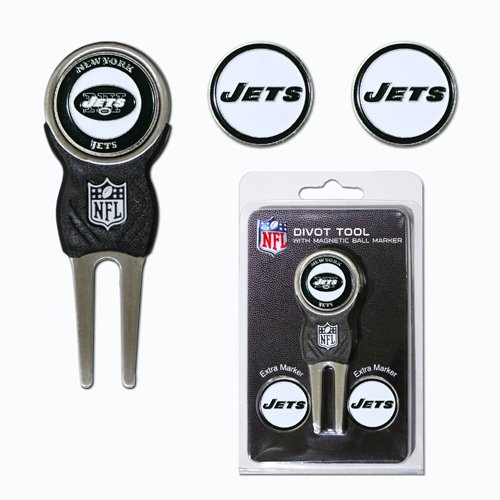0637556320452 - NFL NEW YORK JETS SIGNATURE DIVOT TOOL AND 2 EXTRA MARKERS