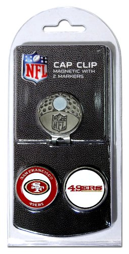 0637556327475 - NFL SAN FRANSISCO 49ERS CAP CLIP WITH 2 MARKERS