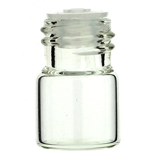 0637632202740 - 1/3 DRAM CLEAR VIAL WITH REDUCERS AND CAPS-12 PACK + FREE SYRINGE