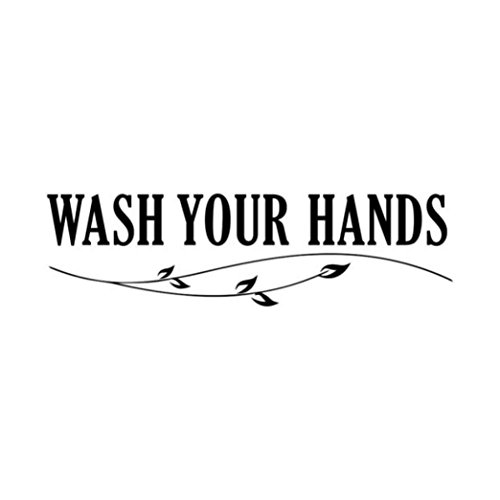 0637665144000 - GENERIC WASH YOUR HANDS BATHROOM VINYL WALL DECAL HOME DECOR WALL STICKER ART