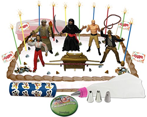 0637665513813 - INDIANA JONES RAIDERS OF THE LOST ARK DELUXE CAKE / CUPCAKE TOPPER DECORATING KIT