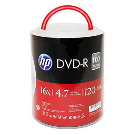 0637668022558 - HP DVD-R 16X 4.7GB 100PK SPINDLE WITH HANDLE