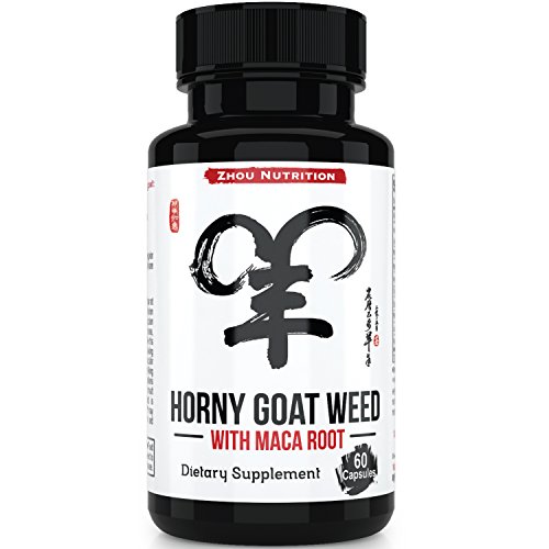 0637769765736 - HORNY GOAT WEED EXTRACT WITH MACA ROOT FOR INCREASED PERFORMANCE & DESIRE - NATURAL LIBIDO BOOST FOR MEN & WOMEN - 1000MG EPIMEDIUM & 10MG ICARIIN PER SERVING - ENHANCE ENERGY & FOCUS - 60 CAPSULES