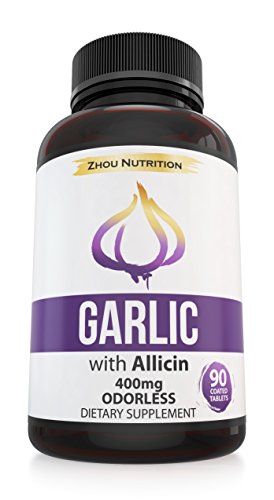 0637769766054 - GARLIC WITH ALLICIN FOR INTENSE IMMUNITY SUPPORT & HEART HEALTH - ENTERIC COATED TABLETS FOR EASY SWALLOWING - MAXIMUM STRENGTH 400MG - EXPERIENCE THE ALLICIN DIFFERENCE - 3 MONTH SUPPLY
