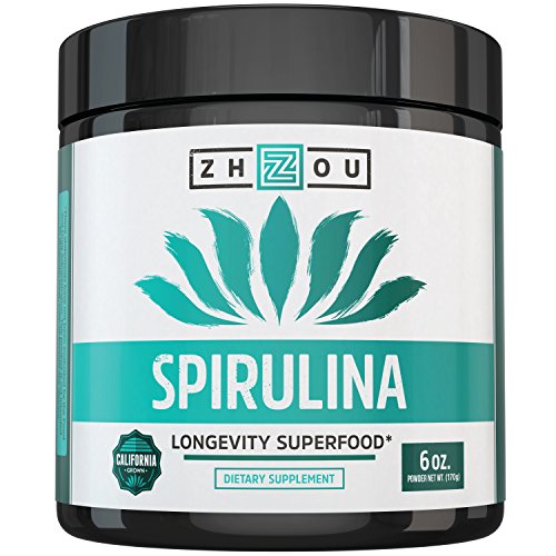 0637769766221 - NON-GMO SPIRULINA POWDER - SUSTAINABLY GROWN IN CALIFORNIA - HIGHEST QUALITY SPIRULINA ON EARTH - 100% VEGETARIAN, GLUTEN FREE & NON-IRRADIATED - PERFECT FOR MIXING IN SMOOTHIES, JUICES & MORE