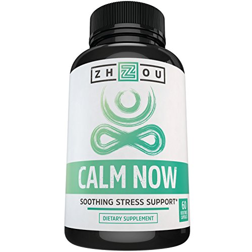 0637769766238 - CALM NOW ANXIETY RELIEF AND STRESS SUPPORT SUPPLEMENT - HERBAL BLEND KEEPS BUSY MINDS RELAXED, FOCUSED & POSITIVE - PROMOTES SEROTONIN INCREASE - 5-HTP, B VITAMINS, L-THEANINE, ST. JOHNS WORT & MORE