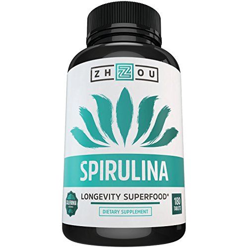 0637769766252 - NON-GMO SPIRULINA TABLETS - HIGHEST QUALITY SPIRULINA ON EARTH - SUSTAINABLY GROWN IN CALIFORNIA WITHOUT PESTICIDES - 100% VEGETARIAN & NON-IRRADIATED - 500MG IN EACH SMALL TABLET, 180 COUNT