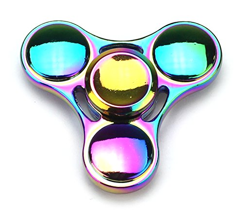0637801798289 - FULL METAL NEO CHROME TRIPLE CIRCLE TOY FIDGET SPINNER, GREAT FOR ANXIETY, FOCUSING, ADHD, AUTISM, QUITTING BAD HABITS, STAYING AWAKE