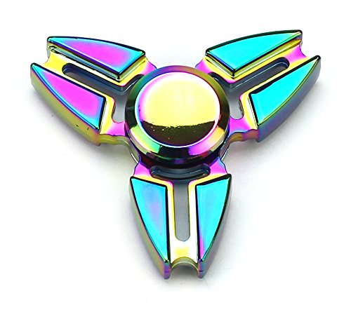 0637801798296 - FULL METAL NEO CHROME TRI STAR TOY FIDGET SPINNER, GREAT FOR ANXIETY, FOCUSING, ADHD, AUTISM, QUITTING BAD HABITS, STAYING AWAKE