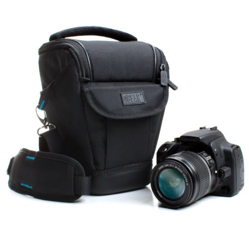 0637836468485 - MEDIUM WEATHER RESISTANT DSLR ZOOM HOLSTER CARRYING CASE BY USA GEAR - WORKS WITH NIKON D7200 , CANON POWERSHOT SX420 IS , SONY ALPHA 7R II , PANASONIC LUMIX DMC-FZ300 AND MORE
