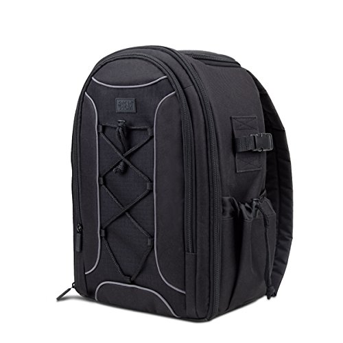 0637836520022 - USA GEAR S16 SLR CAMERA BACKPACK WITH VELCRO STORAGE DIVIDERS , ACCESSORY POCKETS & WATERPROOF RAIN COVER - WORKS WITH CANON POWERSHOT SX540 HS , NIKON D3300 , SONY ALPHA 7S II & MORE SLR CAMERAS