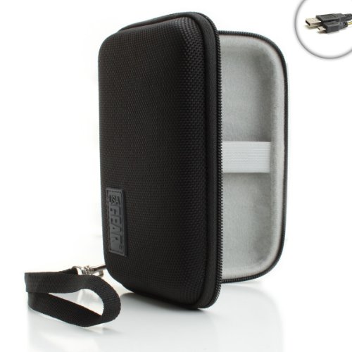 0637836565269 - ELECTRONIC CIGARETTE HARD SHELL TRAVEL CASE WITH STRAP BY USA GEAR - WORKS WITH V2 , VAPORFI , HALO AND MORE ELECTRONIC CIGARETTES (INCLUDES MICRO-USB CABLE)