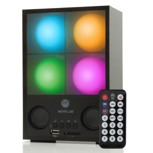 0637836574940 - GOGROOVE MOVE L3D SOUND ACTIVATED LIGHT SHOW SPEAKER BOX - MULTICOLOR BALLS PULS