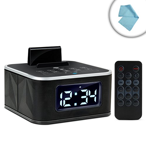 0637836577675 - GOGROOVE UNIVERSAL BLUETOOTH CLOCK RADIO WITH NFC , CHARGING STAND , FM RADIO AND DUAL ALARM - WORKS WITH MICROSOFT SURFACE 3 , NVIDIA SHIELD , SONY XPERIA Z4 AND MORE TABLETS
