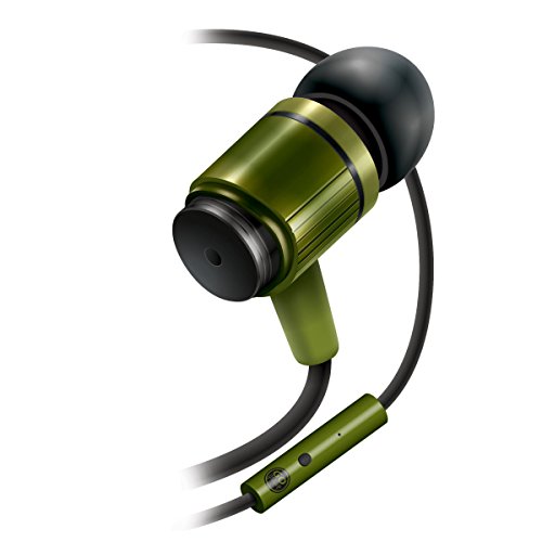 0637836581771 - ULTRA-DURABLE AUDIOHM RNF ARMY GREEN ERGONOMIC HEADPHONES WITH LIFETIME WARRANTY BY GOGROOVE FEAT. HANDSFREE MIC AND MILITARY GRADE MATERIALS USED IN BODY ARMOR FOR APPLE , SAMSUNG , LG AND MORE
