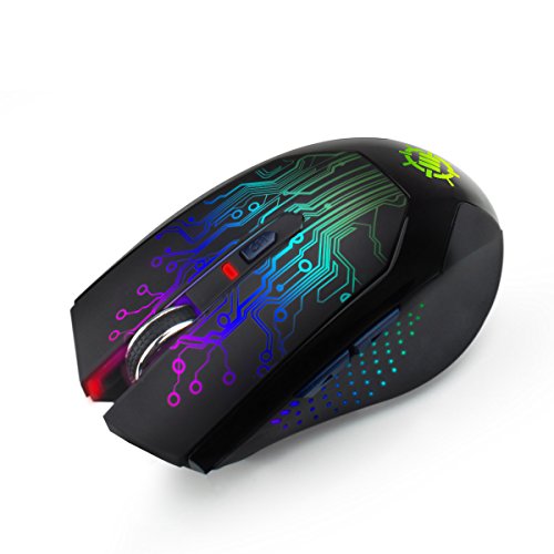 0637836582020 - ENHANCE WIRELESS OPTICAL GAMING MOUSE WITH 3500 DPI , COLOR CHANGING LED GLOW LIGHTS , RECHARGEABLE BATTERY - PERFECT FOR DOTA 2 , WORLD OF WARCRAFT: WARLORDS OF DRAENOR , LEAGUE OF LEGENDS , BATTLEFIELD HARDLINE & MORE